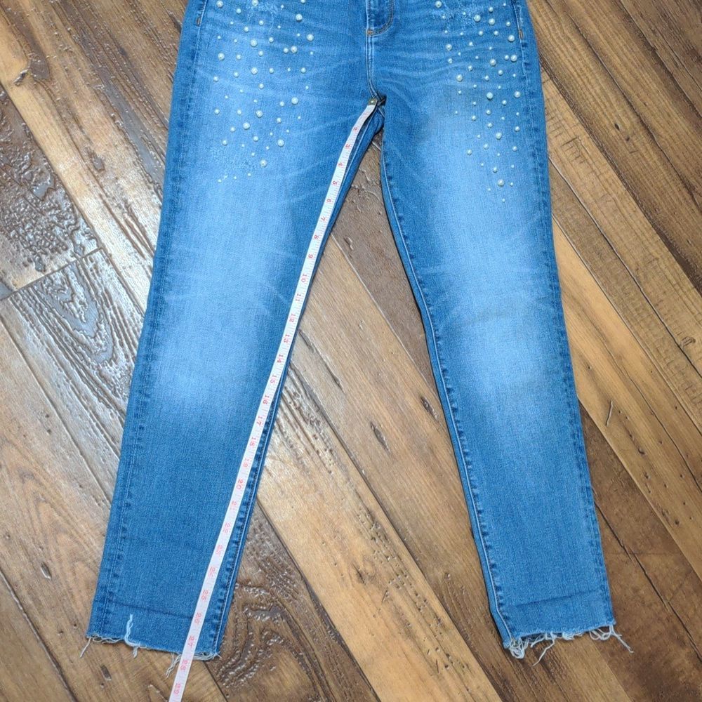 Driftwood Jackie Classic Fit Jeans Pearl Decor Women's 29x28 - Picture 7 of 12